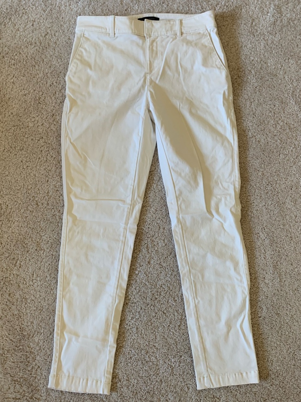 {Banana Republic} White Sloan Chinos
